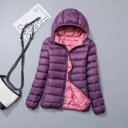 New Casual 90% Ultra Light White Duck Down Jacket Women Autumn Winter Warm Double sided Coat Lady Plus Size Female Hooded Parka
