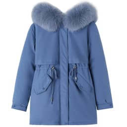 Spring Parkas Women Coats Mid Length Coat Thick Warm Hooded Drawstring Jackets Splice Zipper Tight Waist Jacket Autumn Winter