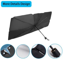 Car Sunshade Umbrella Protector Parasol Cartoon Eyes Summer Front Window Sun Cooling Interior Windshield Protection Auto Shading