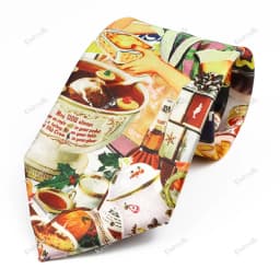 Vintage Art Oil Graffiti Print Tie Soft Touch New Design 8.5cm Imitation Silk Tie Casual Wedding Party Tie Gift Accessories