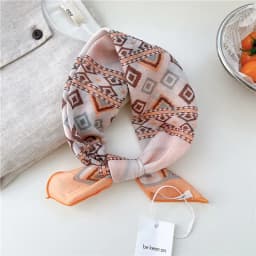 56cm Print Geometric Pattern Headscarf Scarf Square Scarves Kerchief Neckerchief Bandanas Neck Wraps Hair Ribbon Band Headband