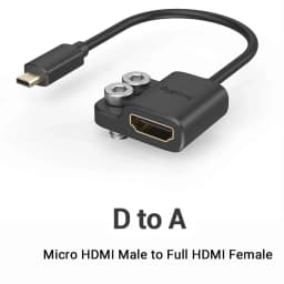 SmallRig Ultra Slim 4K Adapter Cable A to A/C to A /D TO A for BMPCC 4K & 6K/for Sony A7SIII/for Panasonic 3019/3020/3021