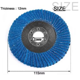 NuoDun 4/4.5/5Inch Abrasive Flap Wheel Polishing Flap Disc for Angle Grinder Metal Aluminum Stainless Steel Sharpening Deburring