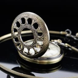 PJX1581 Hollow Automatic Mechanical Pocket Watch Chain Beautiful Fob Watches Men Women Hand-wind Pocket Clock Birthday Gifts