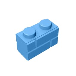 Gobricks GDS-631 Profile brick 1x2 single gro. compatible with lego 98283 children's DIY Educational Building Blocks Technical