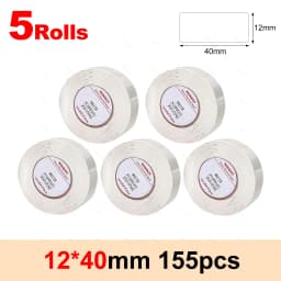 Niimbot D11 D110 White Paper Rolls Thermal Label Printer Waterproof Self Adhesive Tapes 15mmx30mm D101 Label Sticker 3/5/10Rolls