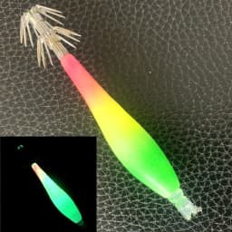 5PCS/bag 6cm7cm9cm Artificial Fluorescent Fishing Lures Squid Hook Cuttlefish Jigs Bait Spinnerbait Wood Shrimps Sea Fishing
