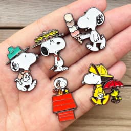10Pcs Cute Cartoon Puppy Dog & Bird Enamel Pins Set Collectible Metal Lapel Brooches Puppy Decorative Badges for Backpacks