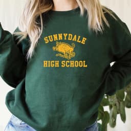 Sunnydale High School Sweatshirt Buffy The Vampire Slayer Hoodie Buffy School Pullover Tv Show Inspired Crewneck Sweatshirts