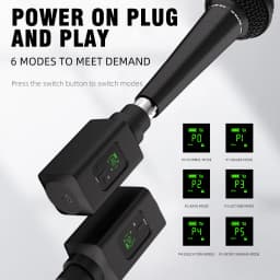 Wireless Microphone System G-MARK GX1.2 2.4G XLR Adapter 16 Channels Audio Transmitter And Receiver For Audio Mixer PA Speaker