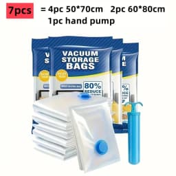 Vacuum Pump for Bags Transparent Folding Compressed Space Saving Vacuum Bag for Clothes Vacuum Storage Bags with Pump