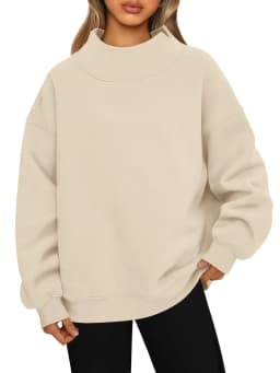 Womens-Oversized-Mock-Neck-Sweatshirt-Shoulder-Cut-Out-Design-Solid-Color-Long-Sleeve-Autumn-Lazy-Fit-Casual-Commuter-Pullover-T