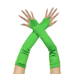 Long Gloves for Women Dancing Elastic Fingerless Gloves Satins Dropship