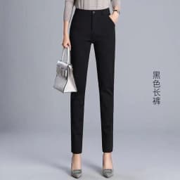 White Pants 2026 New Spring Summer High Waist Slim Stretch Pencil Pants Office Ladies Elegant Suit Pants Women Straight Trousers