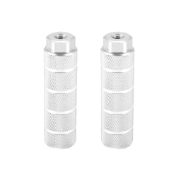 X Autohaux 1 Pair Axle Rear Foot Pegs Footpegs Universal Aluminum Alloy Foot Rests for BMX MTB Bike Bicycle Pedals 3/8"