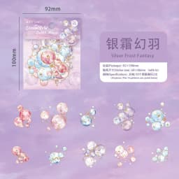 20pcs Dreamy Bubble Island Series PET Stickers Creative Decoration DIY Scrapbook Handmade Collage Material Stationery Stickers