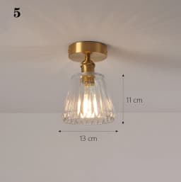 Modern Pendant Ceiling Lamp with Glass Shade for Kitchen Aisle Balcony Bedroom Home Art Deco Led Ceiling Lights Fixtures E27