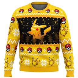 Pikachu Pok é mon Christmas Sweater Couple 2026 New Fashion Men's Hoodie Cartoon Anime Women's Hoodie Sportswear