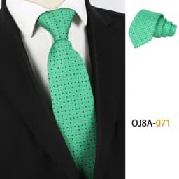 Lurury 8CM Mens Necktie Print Patterns Classic Ties For Man Groom Handfeel Polyester Floral Dot Business Wedding Accessories