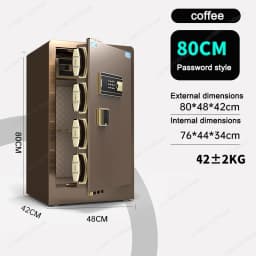 Thickened Alloy Steel Single Door Fireproof And Waterproof Safe Password/Fingerprint/WIFI Unlock Anti-theft And Anti-pry Safe