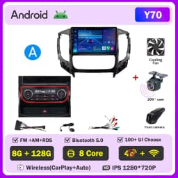 Android Autoradio For Mitsubishi Pajero Sport 3 L200 5 Triton 3 2015- 2019 Car Radio Carplay GPS Navigation Stereo Player WIFI