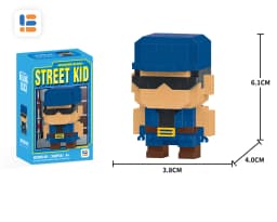 Anime Street Fighter Fighting Game Action Building Blocks KenMasters Hoshi Ryu ABS Kawaii Toys Building Blocks Gift For children