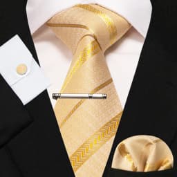 8cm Silk Mens Ties Green Black Ties Plaid Stripe Necktie Pocket Square Cufflinks Tie Clips Set Men's Wedding Business Party Tie