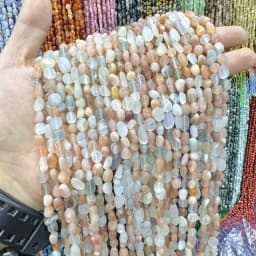 6-8mm Irregular Natural Amethyst Garnet Kunzite Labradorite Rose Quartz Chip Stone Beads For Jewelry Making Bracelets Necklace