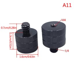 1/4 To M4M5 M6 M8 M10 Conversion Screw 3/8" Male To Female Thread Screw Mount Converter Adapter Standard 1/4 Mount Adapter Screw