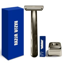 RZACLEA 21TS Glide Pro 4D Super Safety Shaving Shaver with Stand for Man Women Haft One Blade ECO-friendly Metal Razor Gift Box