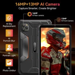 Blackview Active 5 Android 15 Rugged Tablet PC 8GB RAM 128GB ROM 8.68'' IPS 90Hz 6600mAh Doke AI NFC Fingerprint Pad 4G Calling