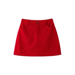 Women's High-Waist A-Line Short Skirt Spring Autumn Retro Brown Corduroy Skirts Woman Solid Color Straight Leg Pencil Skirt Mini