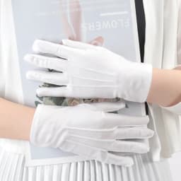 Elastic Black White Formal Gloves Honor Guard Gloves Guard Santa Men Women Inspection Mittens Work Driving Jewelry Butler Gloves