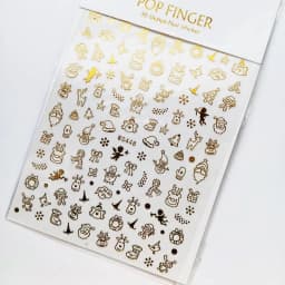 Sliver Bronzing 3D Christmas Nail Art Decoration Sticker Sparkly White Colorful Glitter Geometry Snowflake Winter Slider Foil