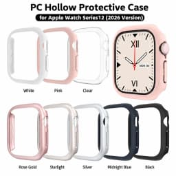 PC Electroplating Case for Apple Watch 12 46mm 42mm Hard Bumper Frame Protector Cover for Iwatch Series 12 46mm 42mm Accessories