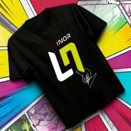 Lando Norris Cotton Top Tees Men Comfortable 80s Retro University 2000s Harajuku Top Tees Punk Pastel 2000s Graphic Colorful