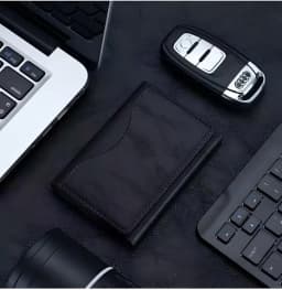 MagSafe Compatible PU Leather Card Wallet Foldable Magnetic Card Holder 6 Card Slots Kickstand Phone Back Wallet For iPhone
