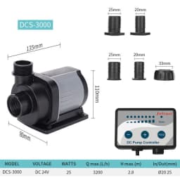 Jebao MDP DCS 2000-20000L/H DC Pump Water Dispensing Wave Making Inverter Submersible WiFi Pumps For Fish Tank Aquarium