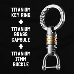 Luxury Titanium Key Chain Magnetic Spin Rotary for Car Key Ring Connector Anti-off Holder Men EDC Quickdraw Buckle Male Gadgets