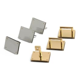 1/3/5Sets Big size High-Grade Solid stainless steel Lock Set For Classic Luxury Bags Padlock with Keys Replacement Accessories