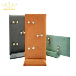 Earrings Display Orgnaizer 40 Holes High Quality Velvet Jewelry Rack Ear Stud Storage Holder for Home Dresser Multiple Colors
