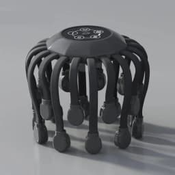 20 Massage Heads Orange Scalp Massager - Red Light Vibrating Octopus Scratcher for Relaxation, Stress Relief