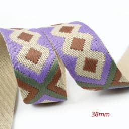 2 Meters 38mm Meetee Polyester Jacquard Webbing Backpack Strap Tape Belt Clothes Binding Tape Sewing Accessories