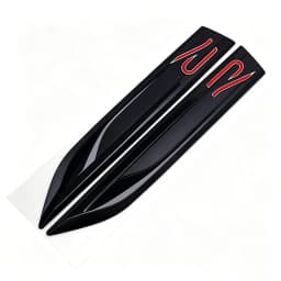 Car Blade R Logo Fender Trim Car Side Wing Badge Decoration Auto Styling Accessories For VW Golf Tiguan T-Roc Polo Passat ID.4 T