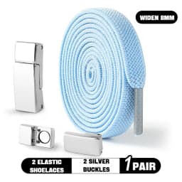 Magnetic Lock Shoelaces without ties Elastic Laces Sneakers No Tie Shoe laces Kids Adult Running Tennis 8mm Width Flat Shoelace