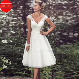 Cap Sleeve Short Wedding Dresses For Women 2026 Bride Gown Elegant Tulle A Line Vestido De Novia Boda Suknia Ślubna Robe Mariage