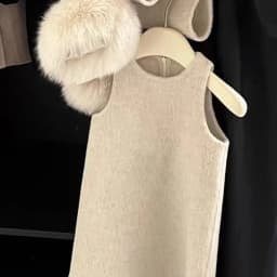 Girl's Woolen Small Fragrant Style Set Autumn And Winter 2026 New Children's Clothing Western-style Woolen Two-piece Set