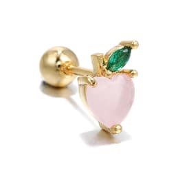 1PC Stainless Steel Mini Zircon Ear Piercing Earrings Women Exquisite Multicolor Ear Studs Cartilage Earring Body Jewelry Gift