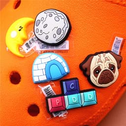 Original Space Alien Designer Shoe Charms 5pcs/lot Shoe Buckle Accessories Luxury Rainbow Sun Clog Dog Upper Jewelry Decorations