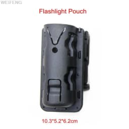 Baton Holster Spray Pouch Holder Flashlight Pouch Quick Release Police Self Defense Case 360 Degree Rotation Belt Clip